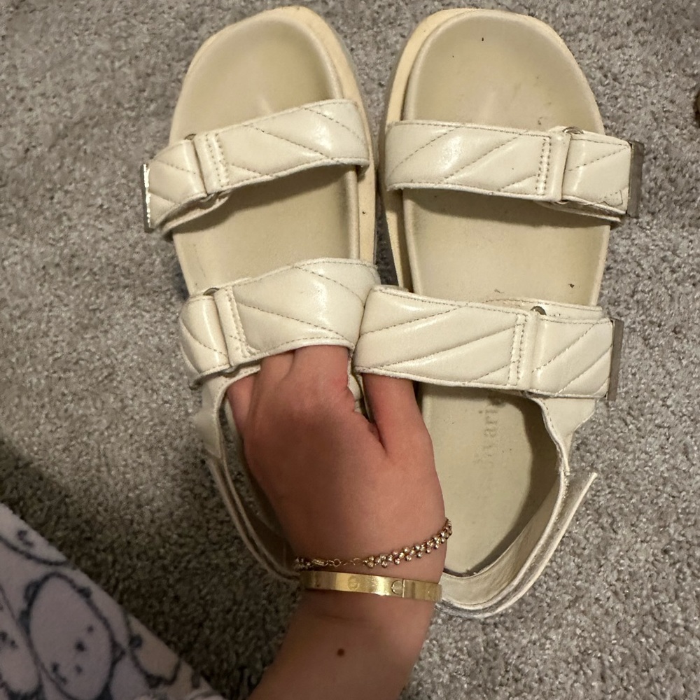 Stradivarius Sandal Women Beige US 7
